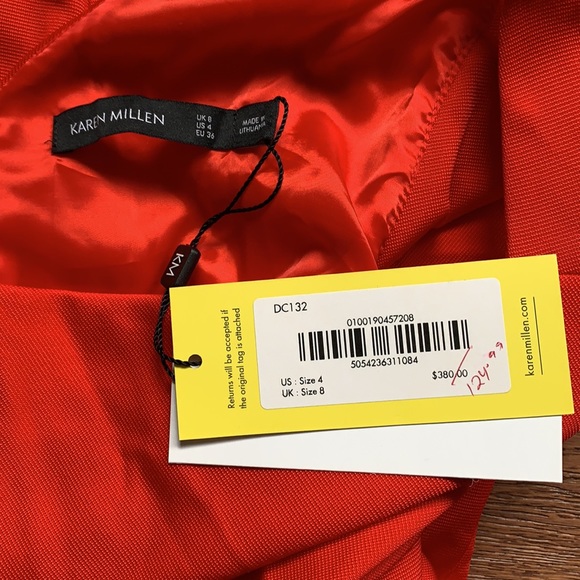 Karen Millen, NWT red dress - Picture 7 of 9